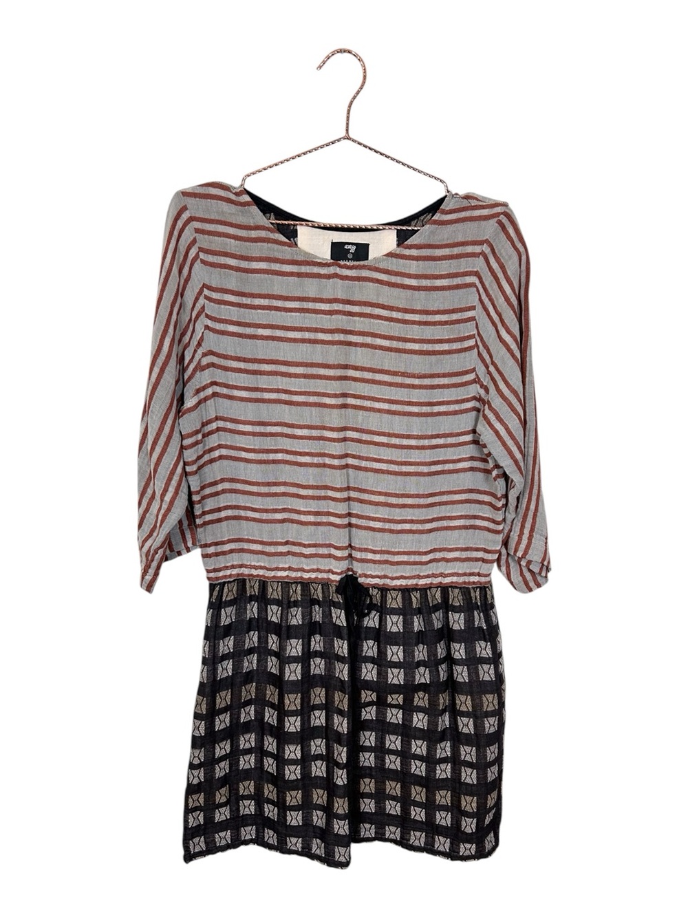Ace & Jig Barney’s NY Cotton Mixed Print Mini Dress
